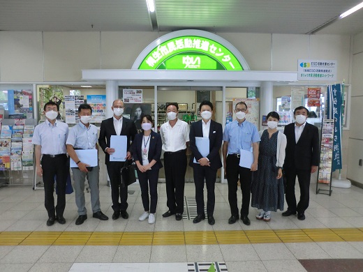 桐生市民活動推進センター「ゆい」での集合写真