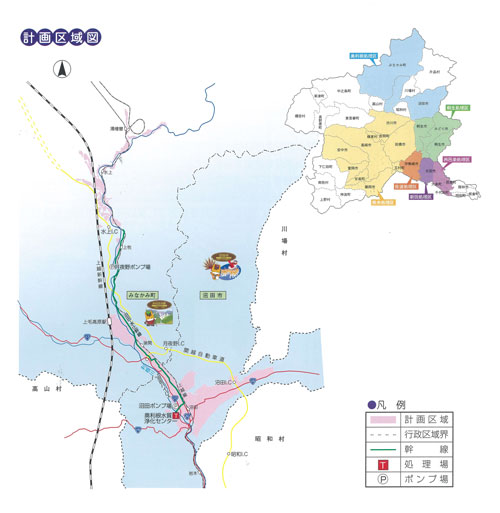 奥利根処理区管内図画像 奥利根処理区管内図画像