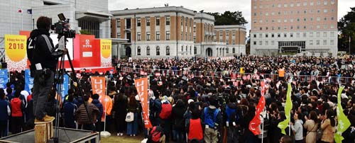県庁での陸王ロケの写真 県庁での陸王ロケの写真