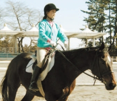 体験乗馬の様子写真