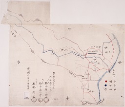 第拾九大区六小区利根郡小仁田村字限図の画像