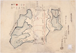 上野国群馬県管下第拾九大区二小区利根郡発知新田字限図の画像