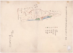 第十九大区四小区利根郡白岩村字限図の画像