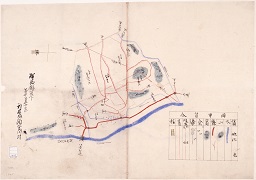 群馬県管下第十八大区十小区利根郡須賀川村字限図の画像