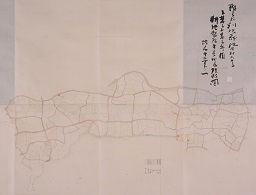 群馬県利根郡池田村大字下発知村・発知新田耕地整理第壱地区現形図の画像