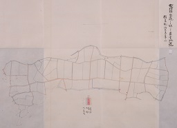 利根郡池田村大字下発知村・発知新田耕地整理後ノ国有地ノミヲ現ハシタル第壹地区確定図の画像