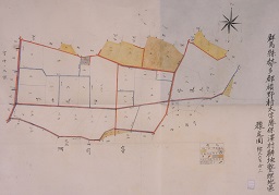 群馬県勢多郡横野村大字勝保沢村耕地整理地区予定図の画像