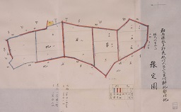 群馬県勢多郡荒砥村大字二之宮村耕地整理地予定図の画像