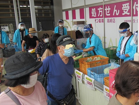 野菜の販売の画像