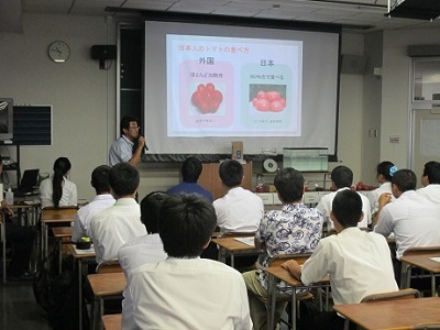 模擬講義（野菜コース）の様子の画像