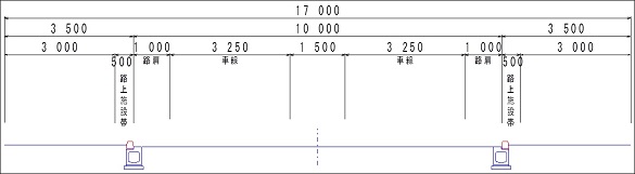 標準横断図（整備する道路幅員）のイメージ画像