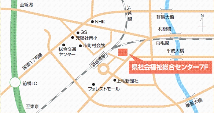 センターの周辺地図画像