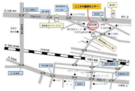 こころの健康センター案内図画像