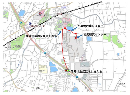 稲麦研究センターの地図イメージ画像