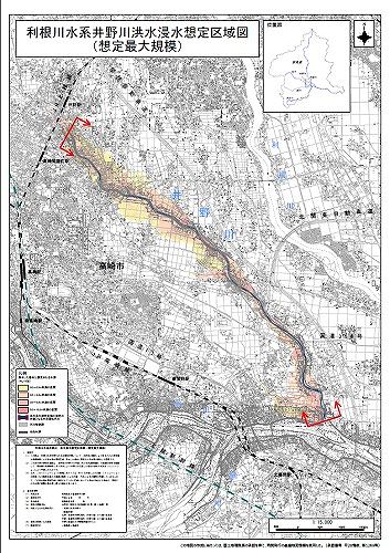 井野川　洪水浸水想定区域図イメージ画像
