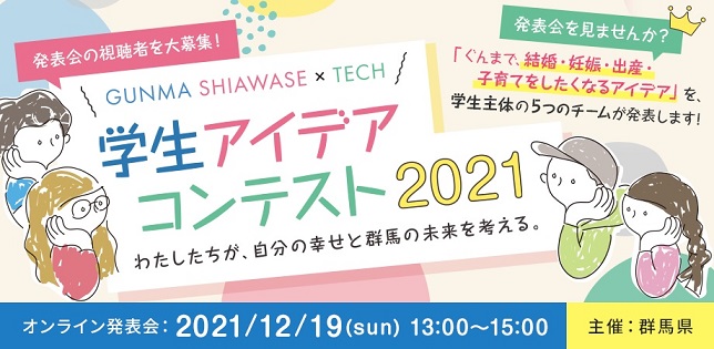 グンマシアワセテックアイデアコンテスト2021タイトル画像