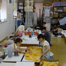 群馬和裁専門学院で若手の育成