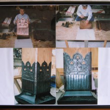 めずらしい柱の手造り根巻