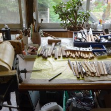 たくさんの作品を生み出した作業場