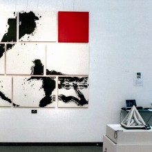 前橋市在住の現代書家「風喜人」とのコラホ゛レート作品