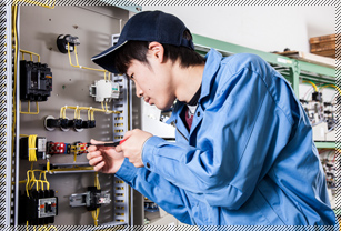 電気機器制御実習の画像