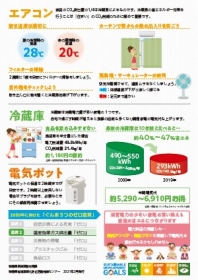 リーフレット『新しい生活様式をふまえた地球温暖化対策　家庭での省エネ編』（裏）の画像