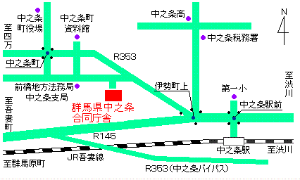 吾妻環境森林事務所の案内図画像