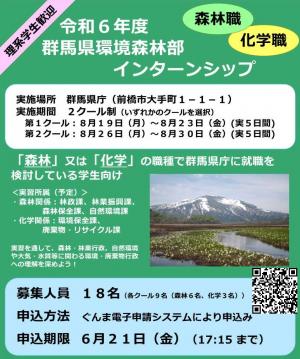 群馬県庁環境森林部のインターンシップ画像