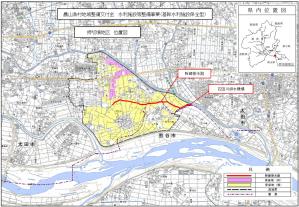 押切境地区計画概要図の画像