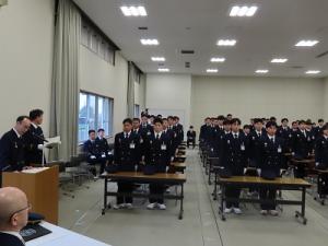 初任科入校式3