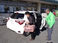 安中市細野地区のボランティア運送状況画像 安中市細野地区のボランティア運送状況画像