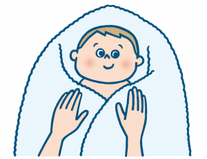 やさしくふく画像