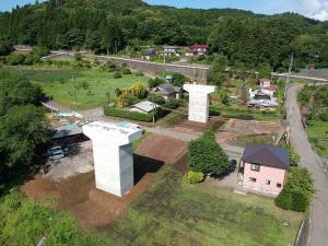 泉沢橋の橋脚の写真