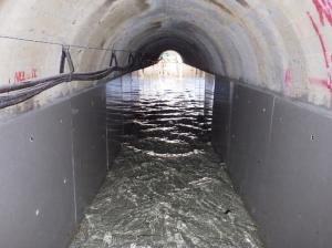 隧道補修状況の画像
