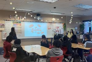 プレゼン発表の写真