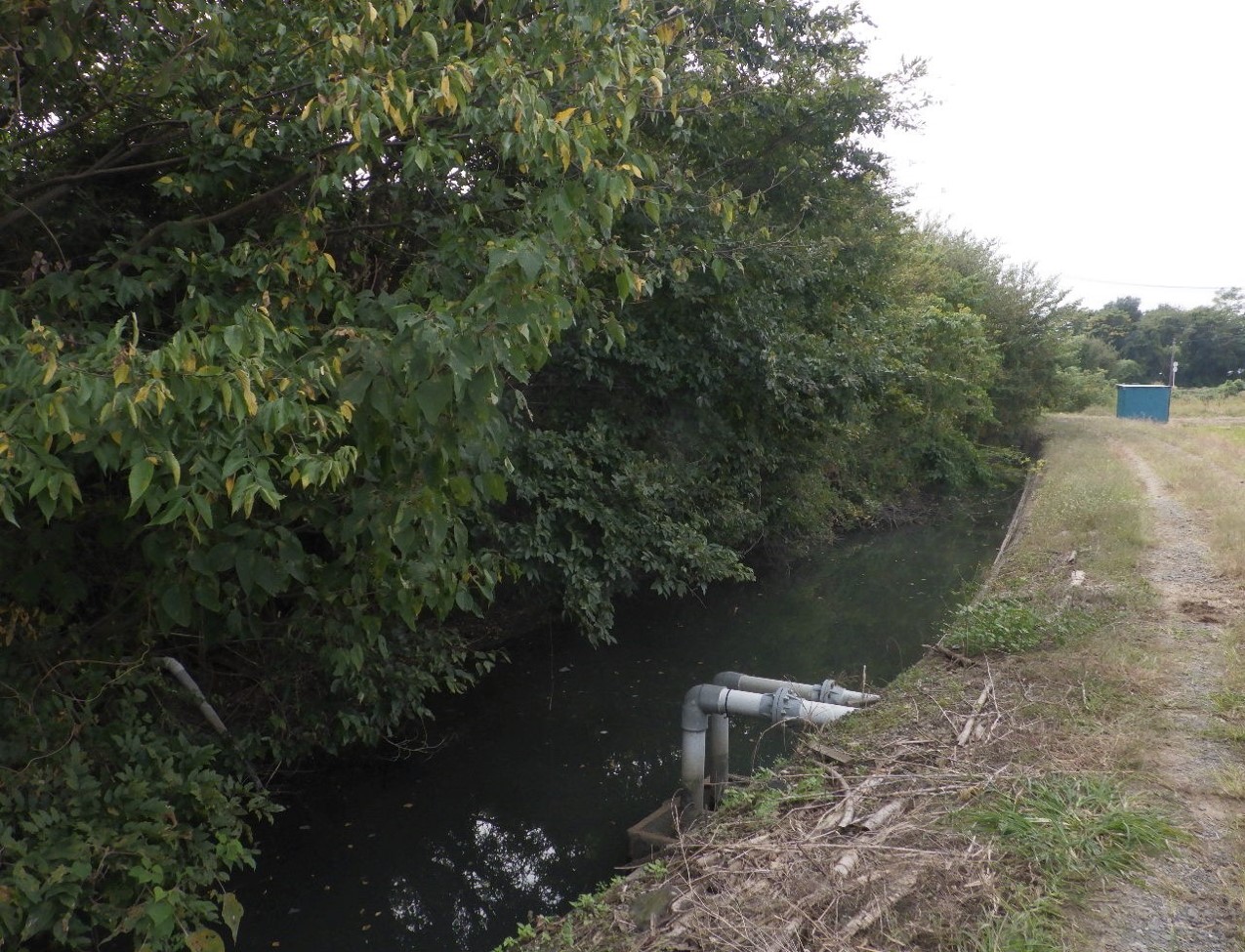 幹線水路・取水施設工事着手前の画像1