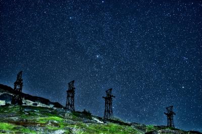 破風岳(毛無峠)の星空の写真