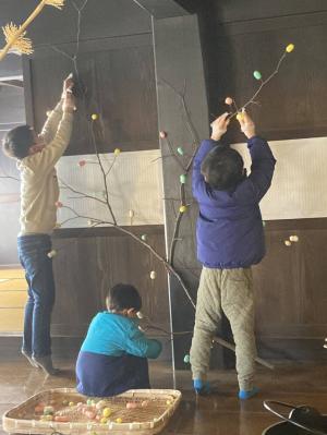 まゆ玉飾りの様子