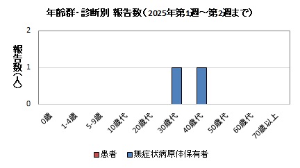 年齢群・診断別報告数（2025年）グラフ画像