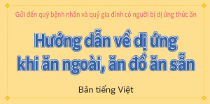 外食・中食を利用するときのアレルギーガイド（ベトナム語版）画像