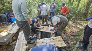 水場整備の写真