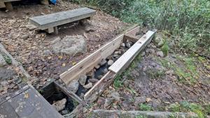 水場整備後の写真