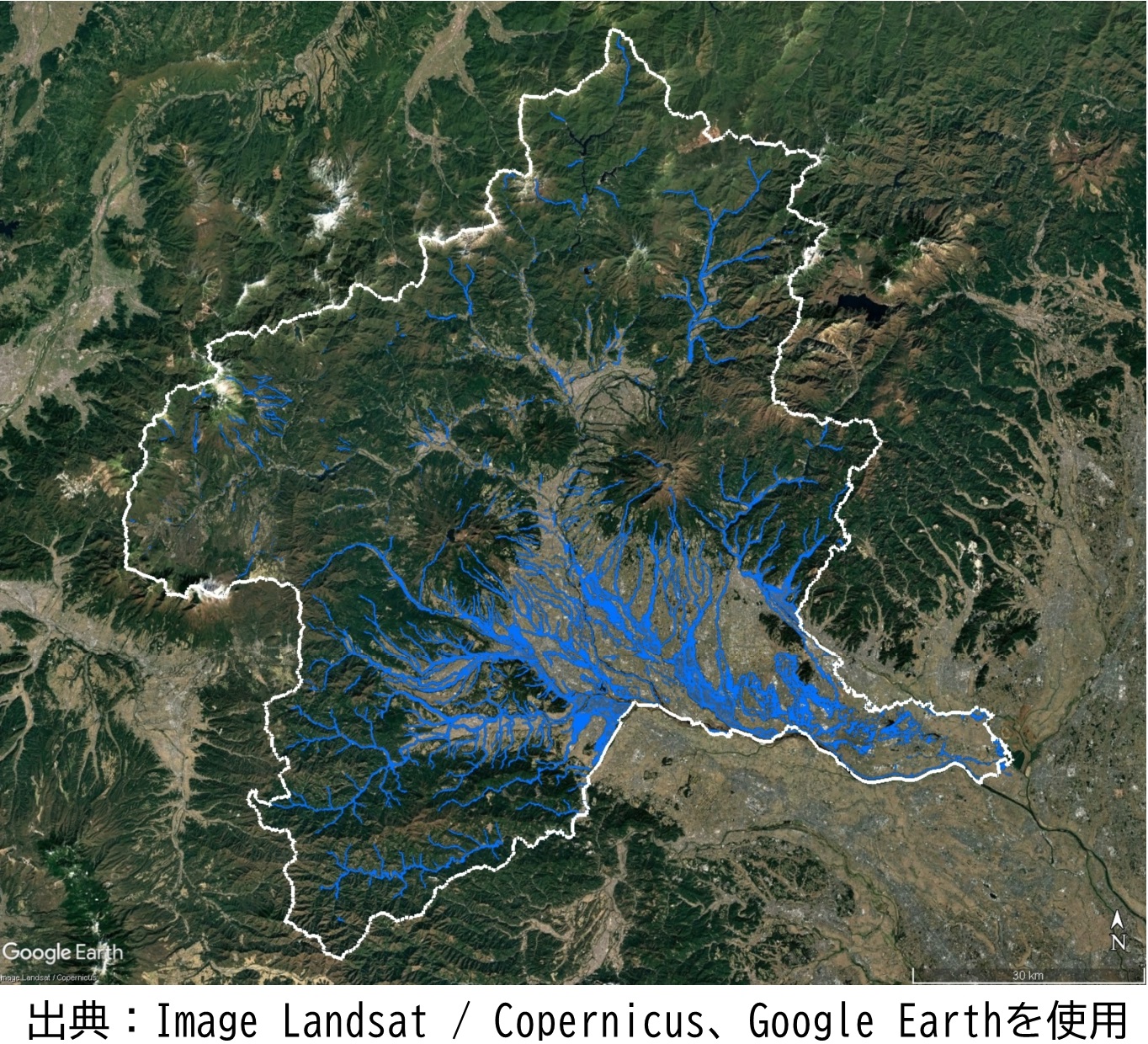 洪水浸水想定区域