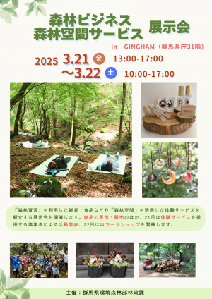 森林ビジネス・森林空間サービス展示会イベントチラシ画像