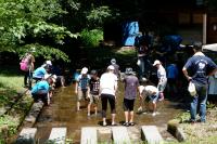 マスのつかみ取りの画像