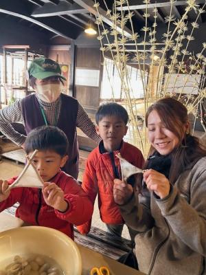 里山生活体験　真綿遊び　その2