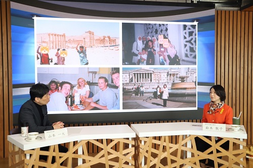 写真：対談する山本知事と鈴木県議