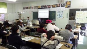 花き栽培の講義の様子写真