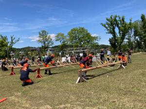 競技の様子の写真