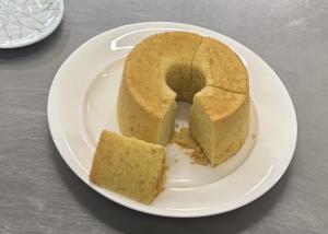 完成したフルーツパウンドケーキの画像